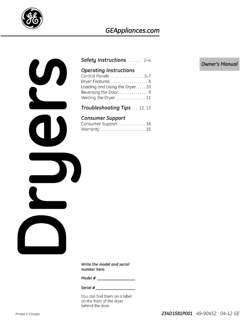 GE HTDP120ED0WW User manual