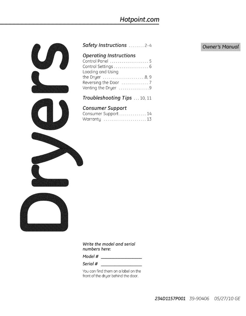 Hotpoint HTDX100EM0WW owner's manual