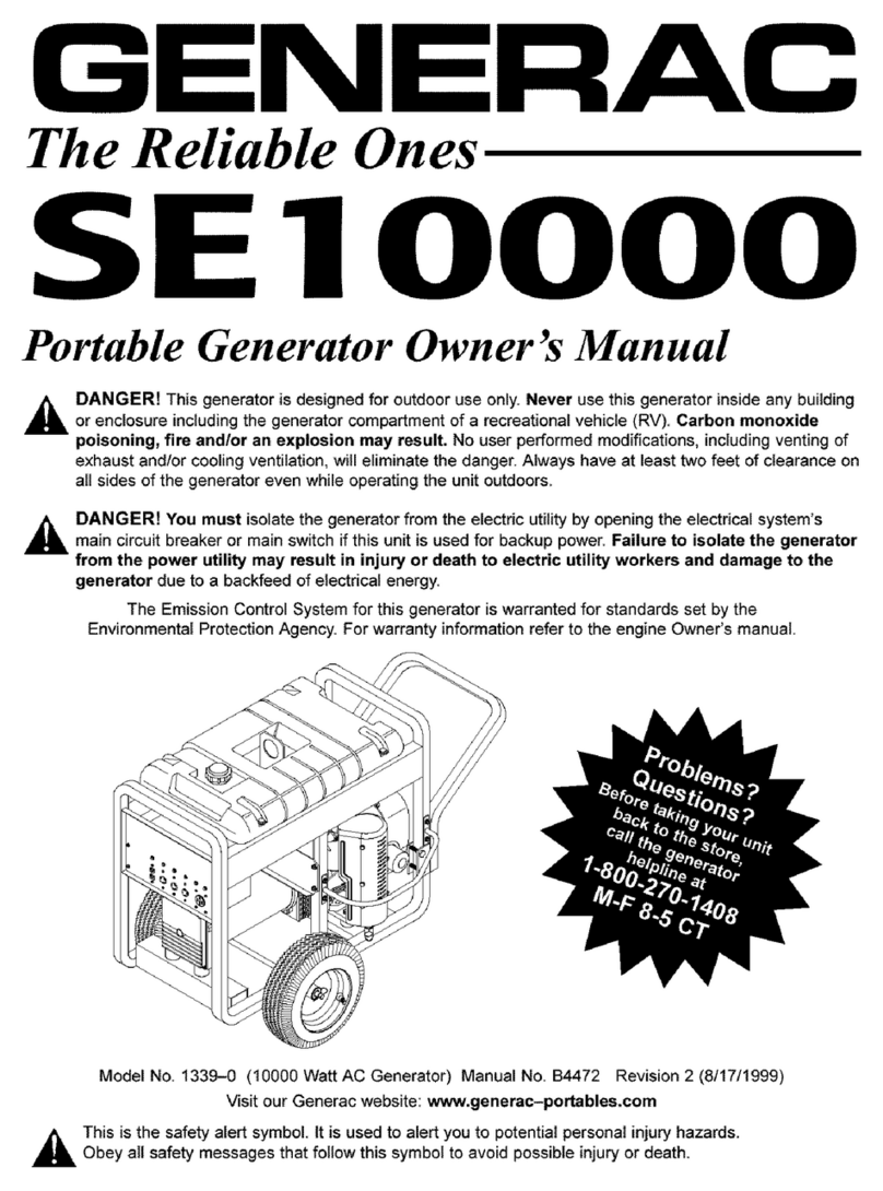 Generac Power Systems SE10000 User manual
