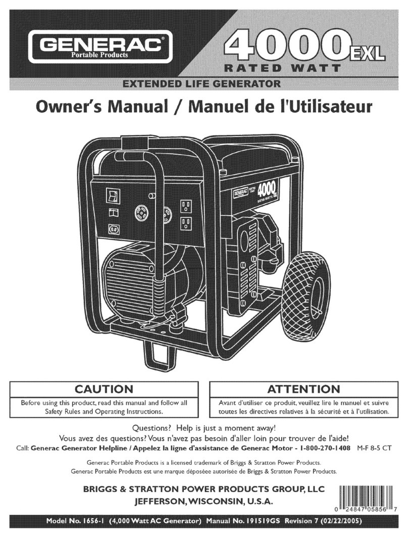 Generac Portable Products 4000EXL User manual