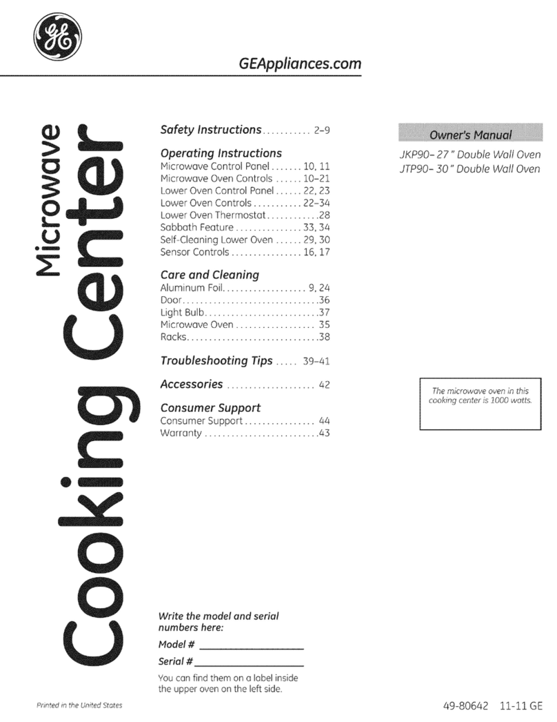 GE JKP90 User manual