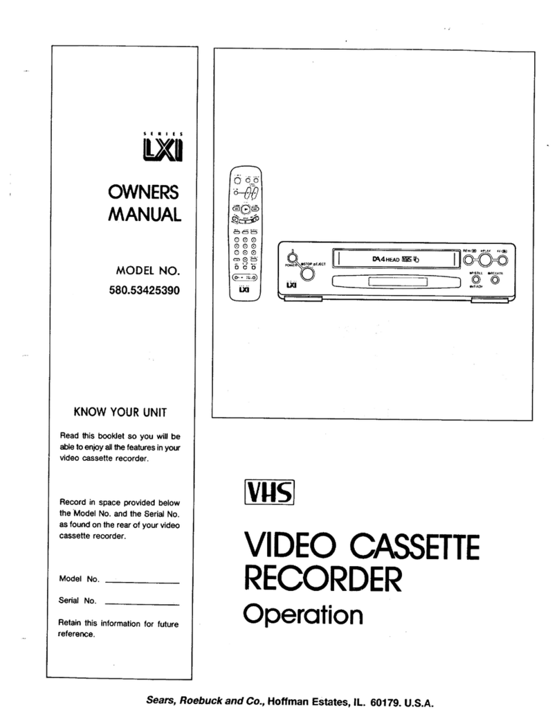 Sears LXI series 580.53425390 User manual