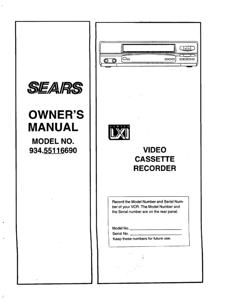 Sears LXI series 934.55116690 User manual