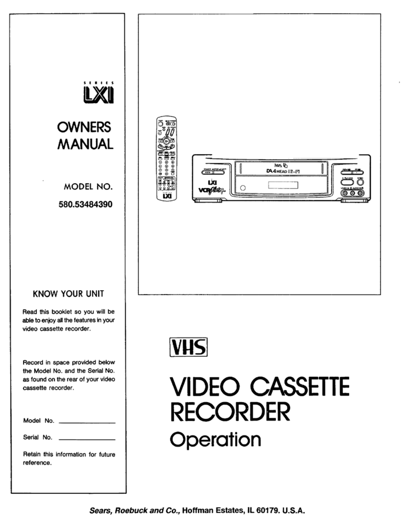 Sears LXI series 580.53484390 User manual