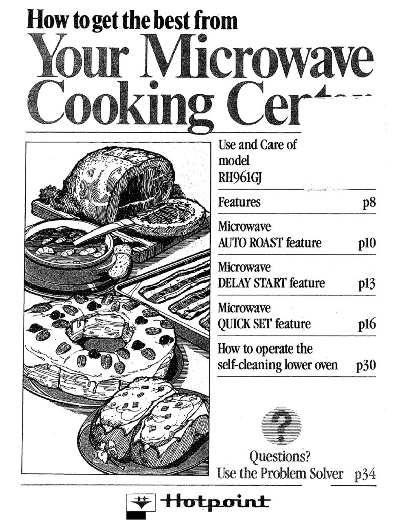 Hotpoint RH961GJ Use and care guide
