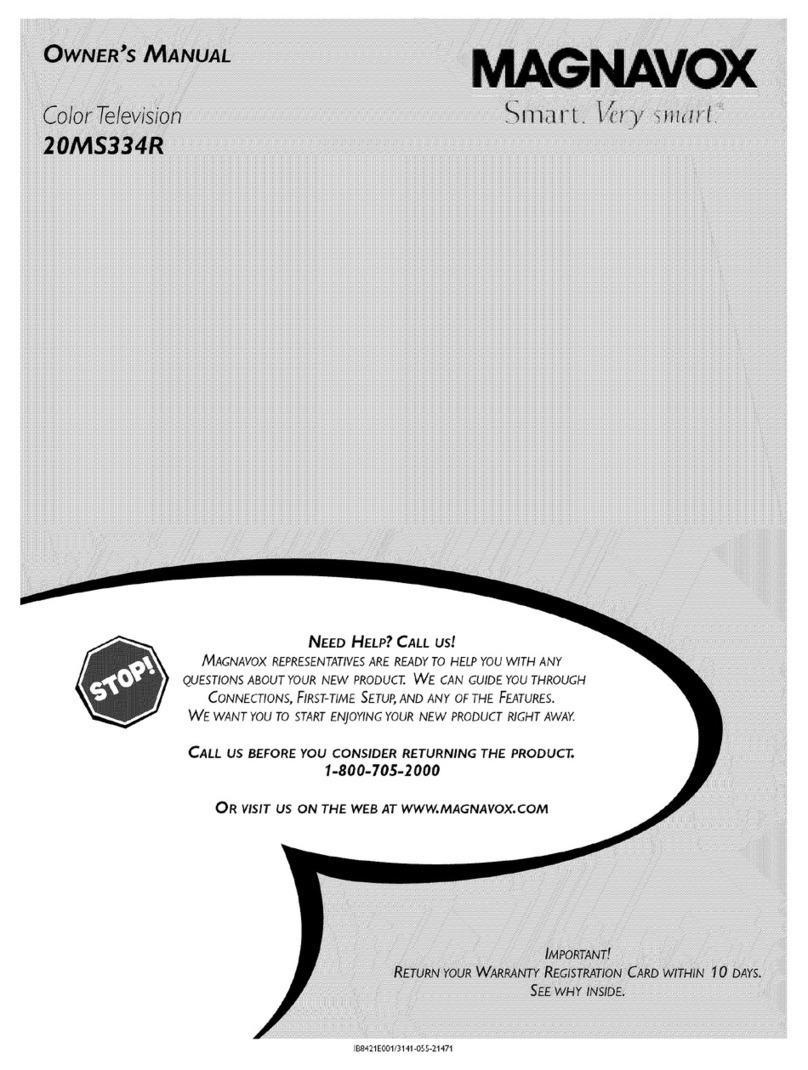 Magnavox 20MS334R - 20" Real Flat User manual