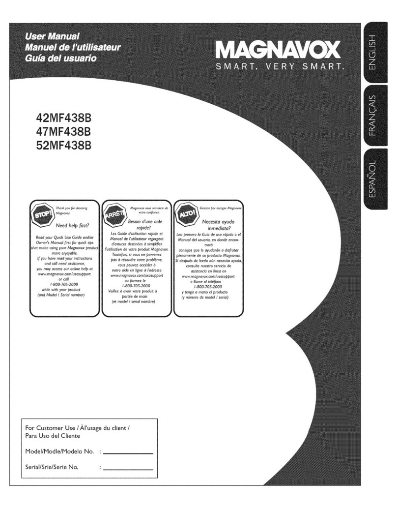 Magnavox 47MF438B User manual Magnavox 47MF438B User manual