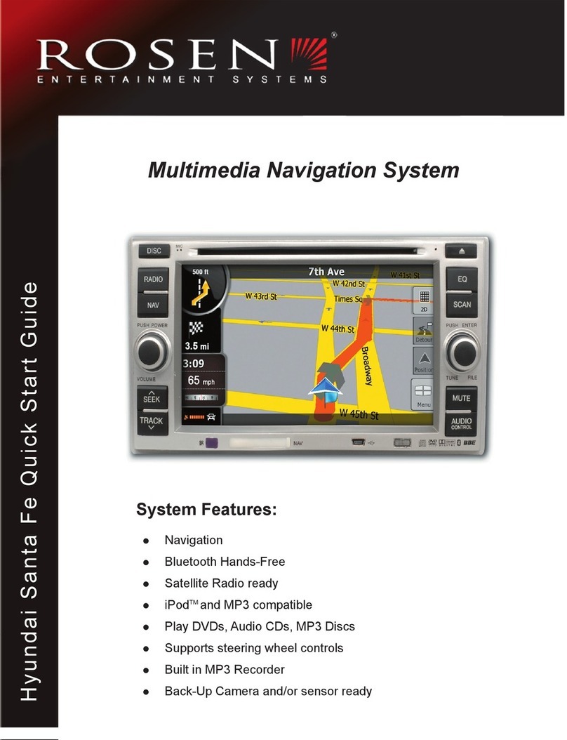 Rosen Hyundai Santa Fe User manual