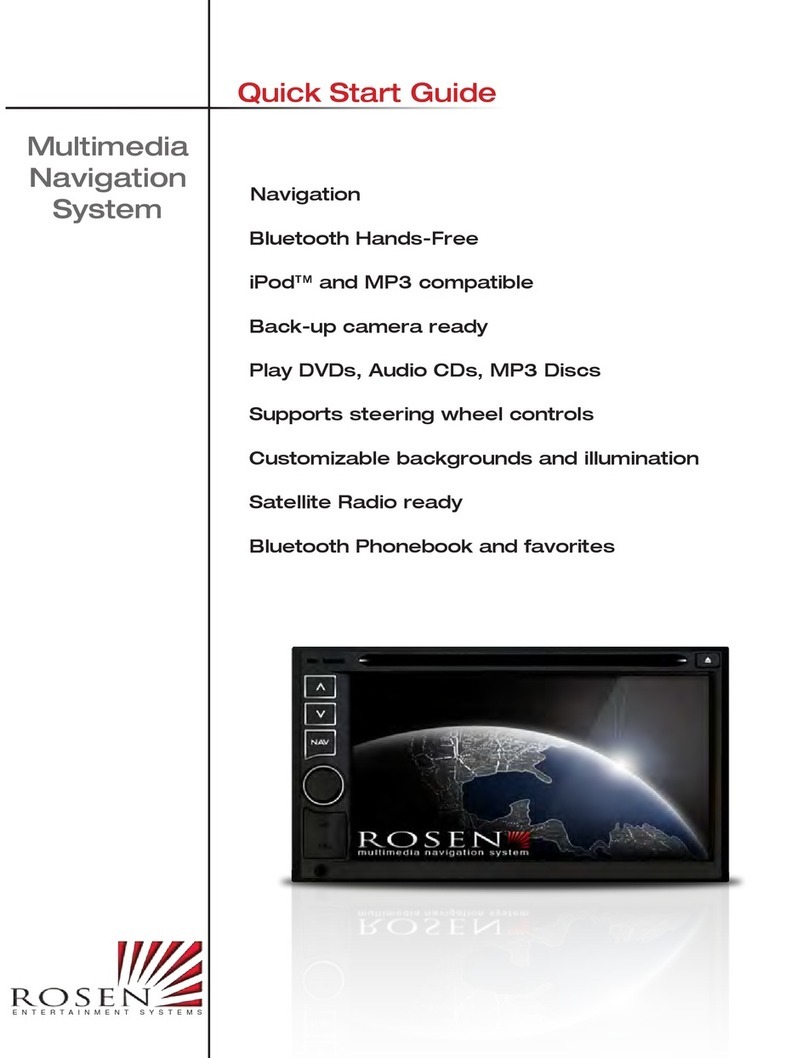 Rosen Multimedia Navigation System User manual