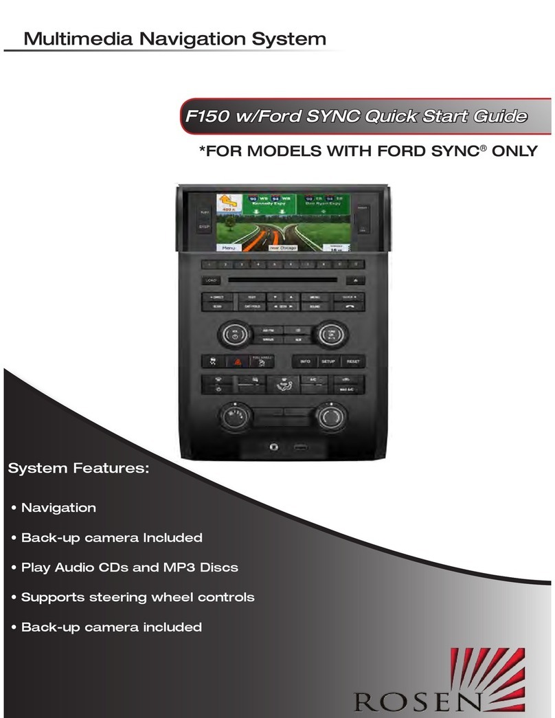 Rosen F150 w/Ford SYNC User manual