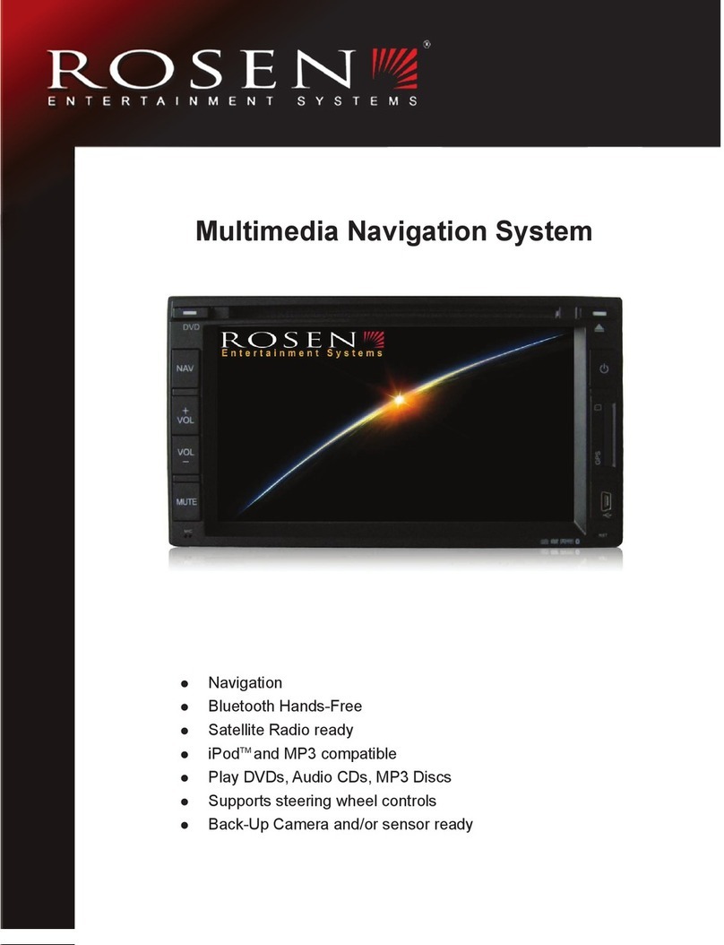 Rosen Multimedia Navigation System owner's manual