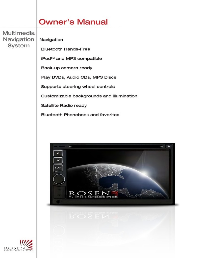 Rosen Multimedia Navigation System owner's manual