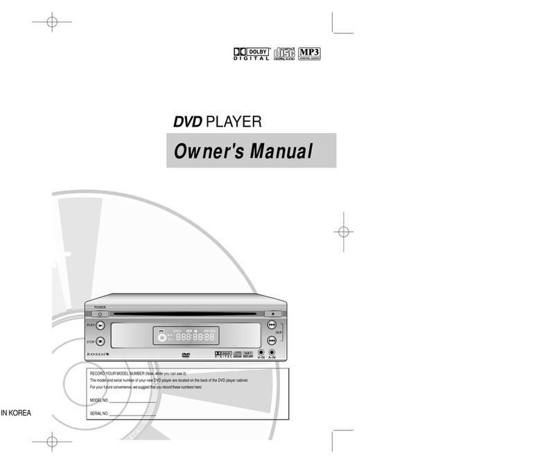 Rosen DVD Player owner's manual