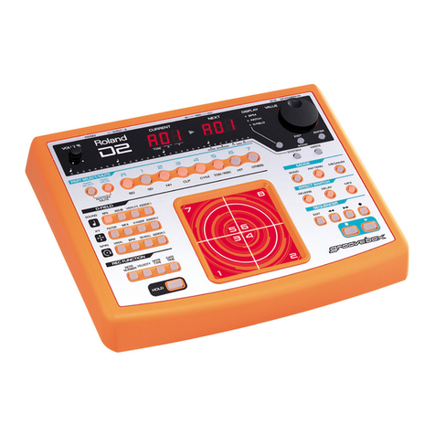 Roland Groovebox D2 User manual