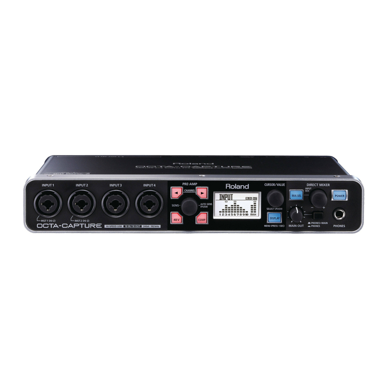 Roland Octa-Capture User manual