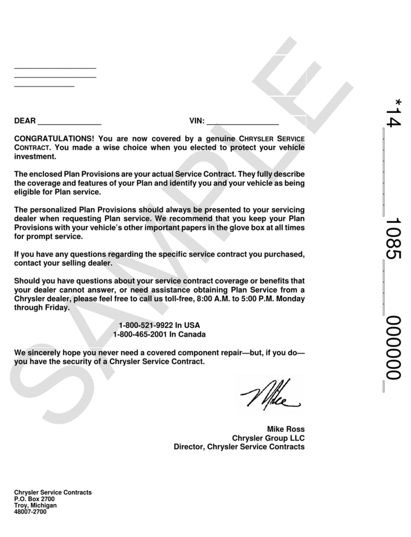Jeep Automobile Service contract
