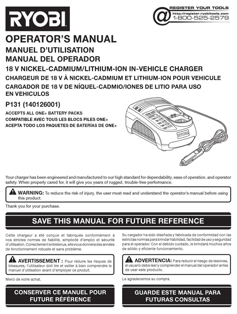 Ryobi P131 User manual