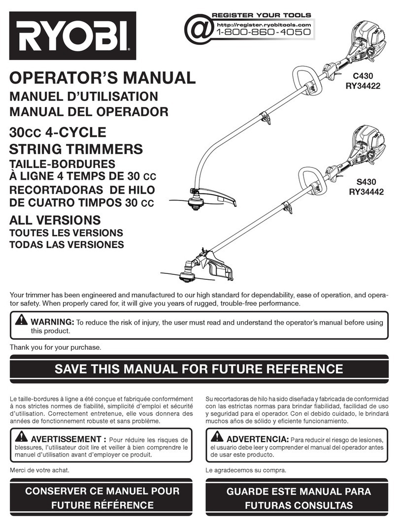 Ryobi C430 Operator's manual