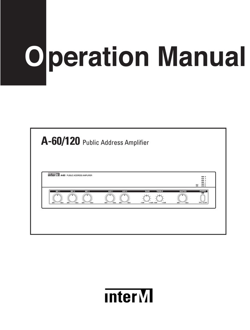 Inter-m A-60 User manual Inter-m A-60 User manual