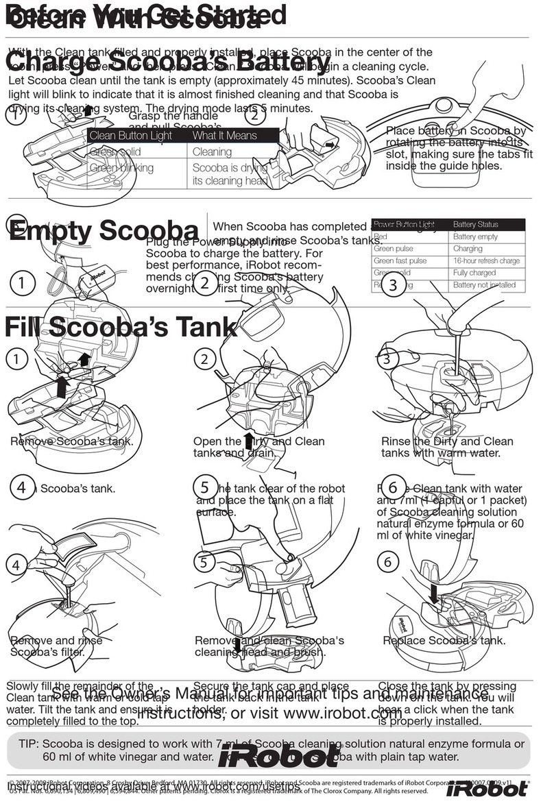iRobot Scooba 300 series User manual