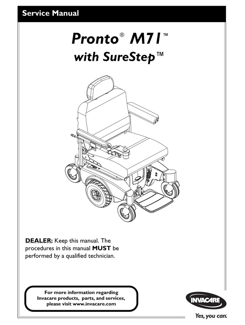 Invacare Pronto M71 Base User manual Invacare Pronto M71 Base User manual