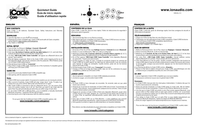 ION iCade mobile User manual