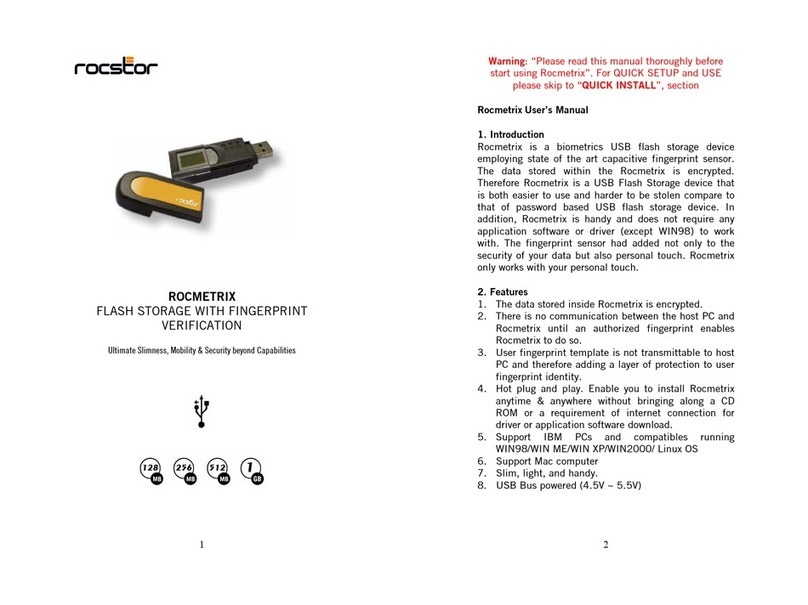 Rocstor ROCMETRIX user manual