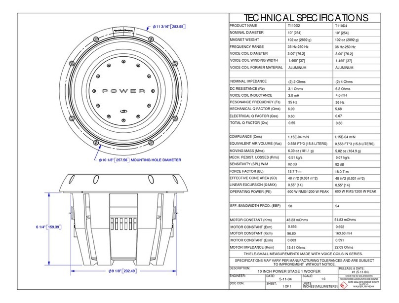 Rockford Fosgate T11002 User manual