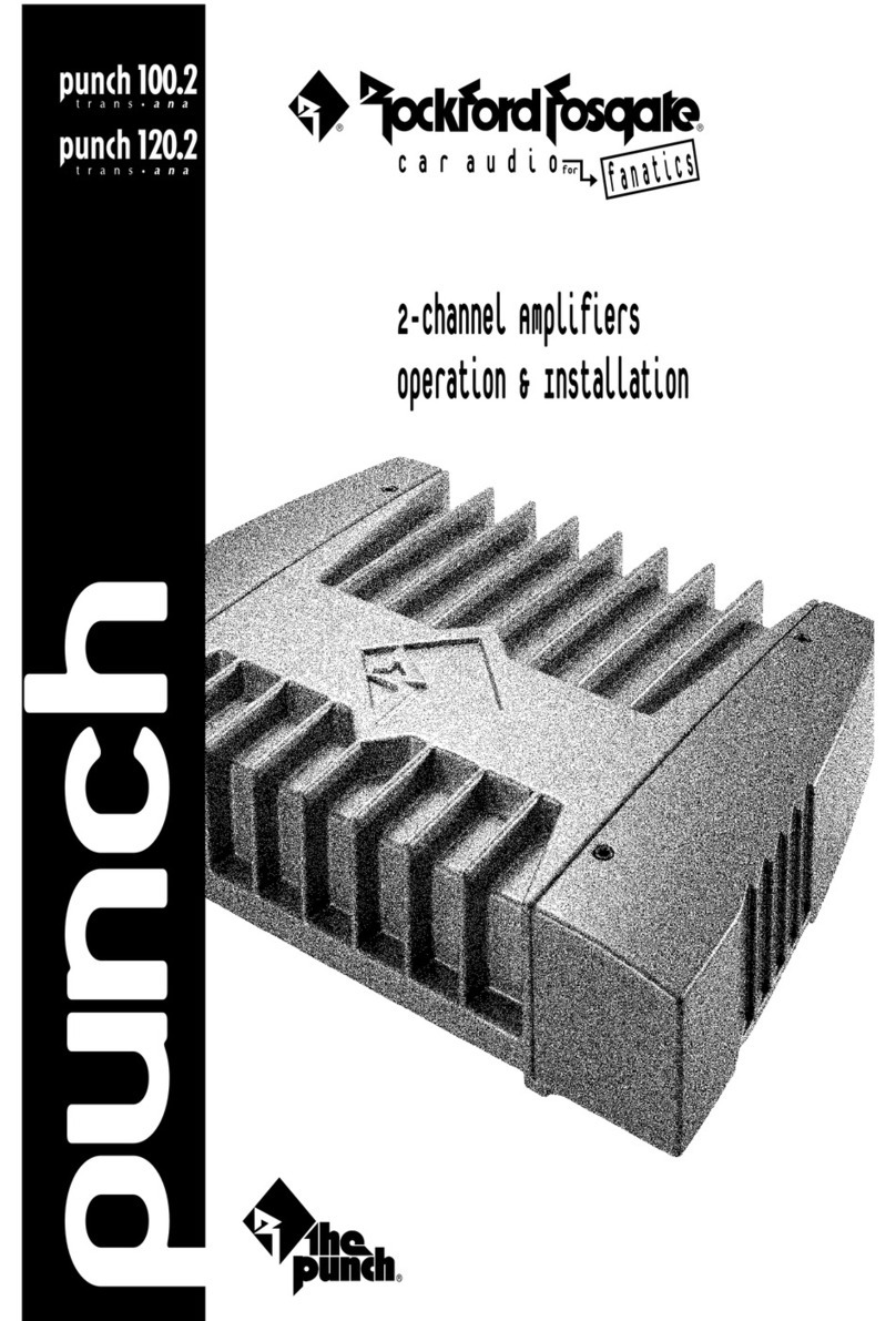 Rockford Fosgate Punch 100.2 Operation & installation