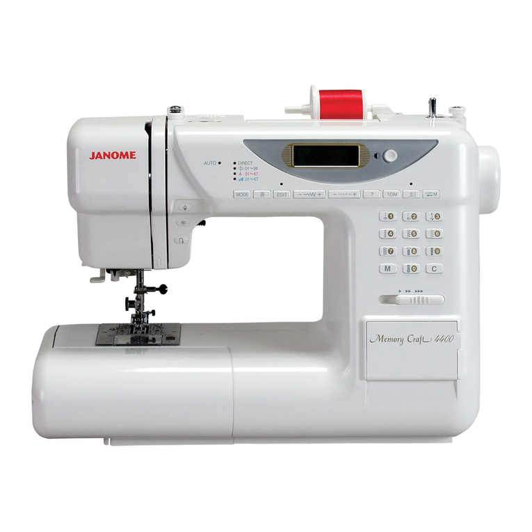 Janome Memory Craft 4400 Instruction book