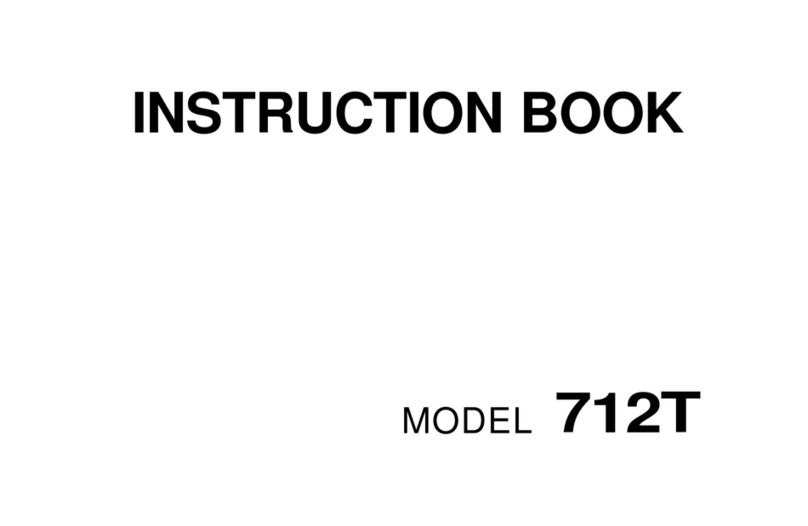 Janome 712T User manual