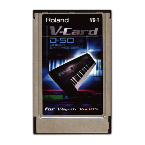 Roland V-Card VC-1 User manual