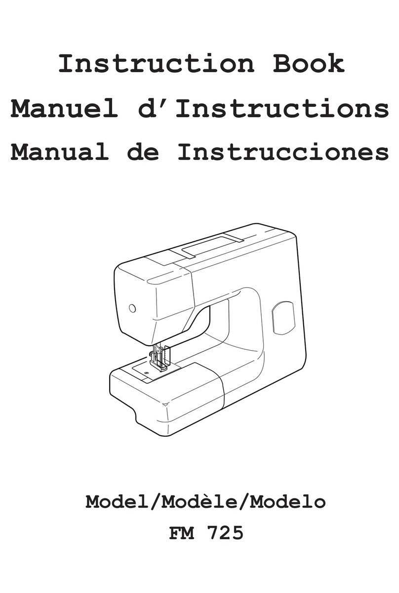 Janome FM725 - Instruction book
