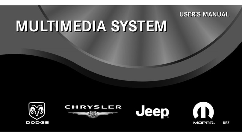 Chrysler MULTIMEDIA SYSTEM user manual