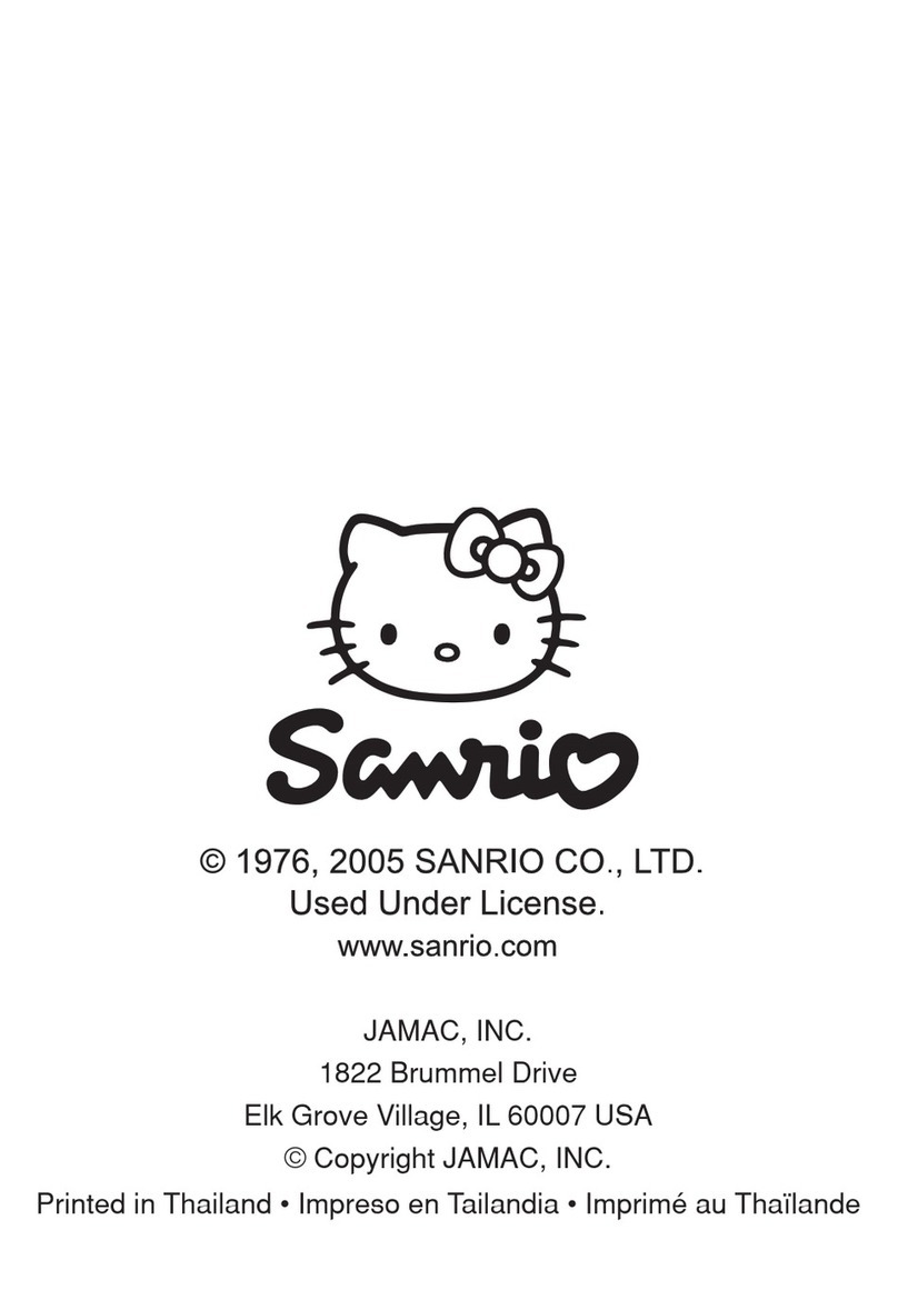 Sanrio Hello Kitty instruction manual Sanrio Hello Kitty instruction manual