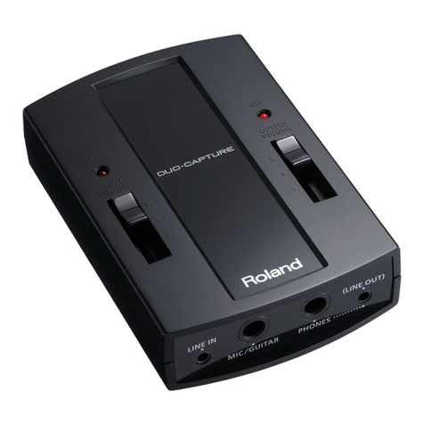 Roland DUO-CAPTURE owner's manual