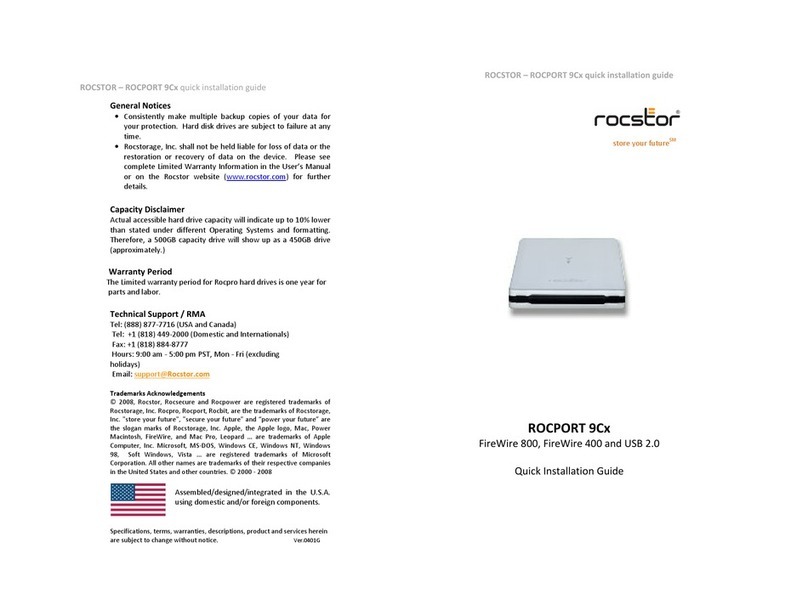 Rocstor ROCPORT 9Cx User manual Rocstor ROCPORT 9Cx User manual
