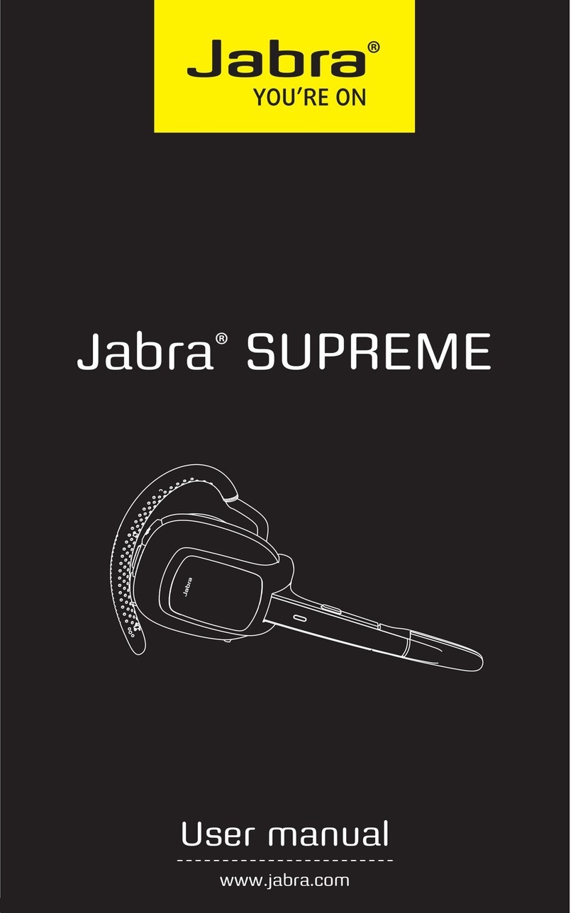 Jabra SUPREME user manual