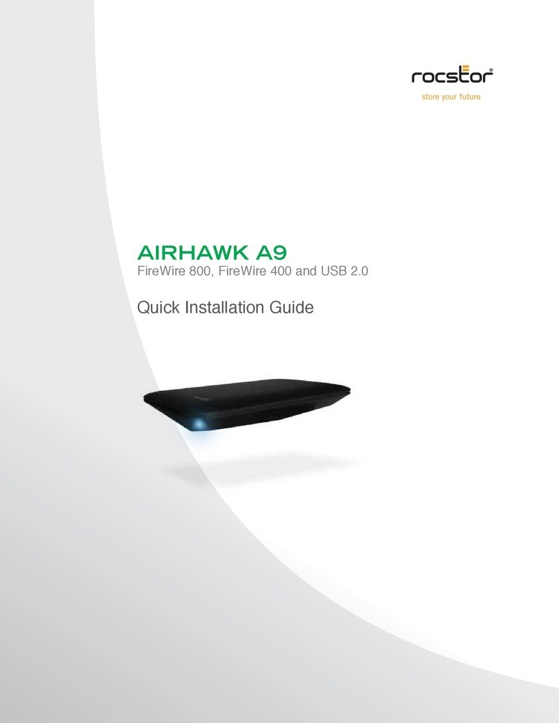 Rocstor AIRHAWK A9 Quick installation guide Rocstor AIRHAWK A9 Quick installation guide