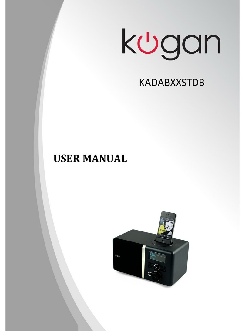 Kogan KADABXXSTDB User manual