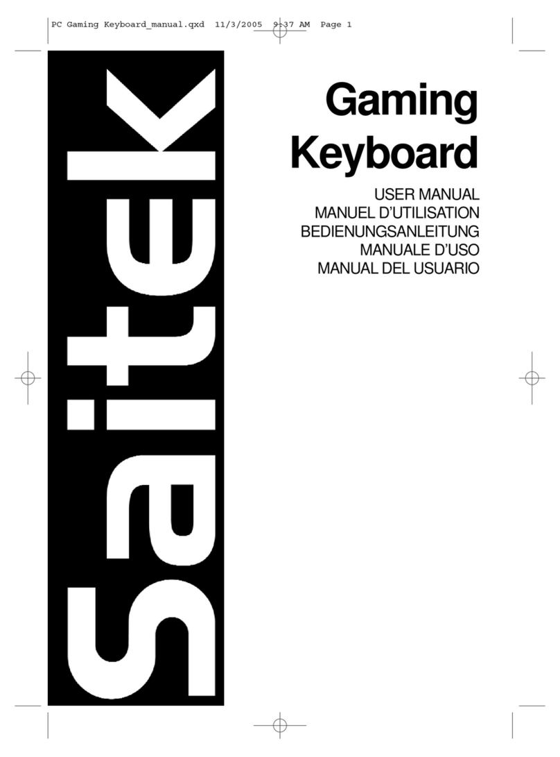 Saitek Gaming Keyboard user manual
