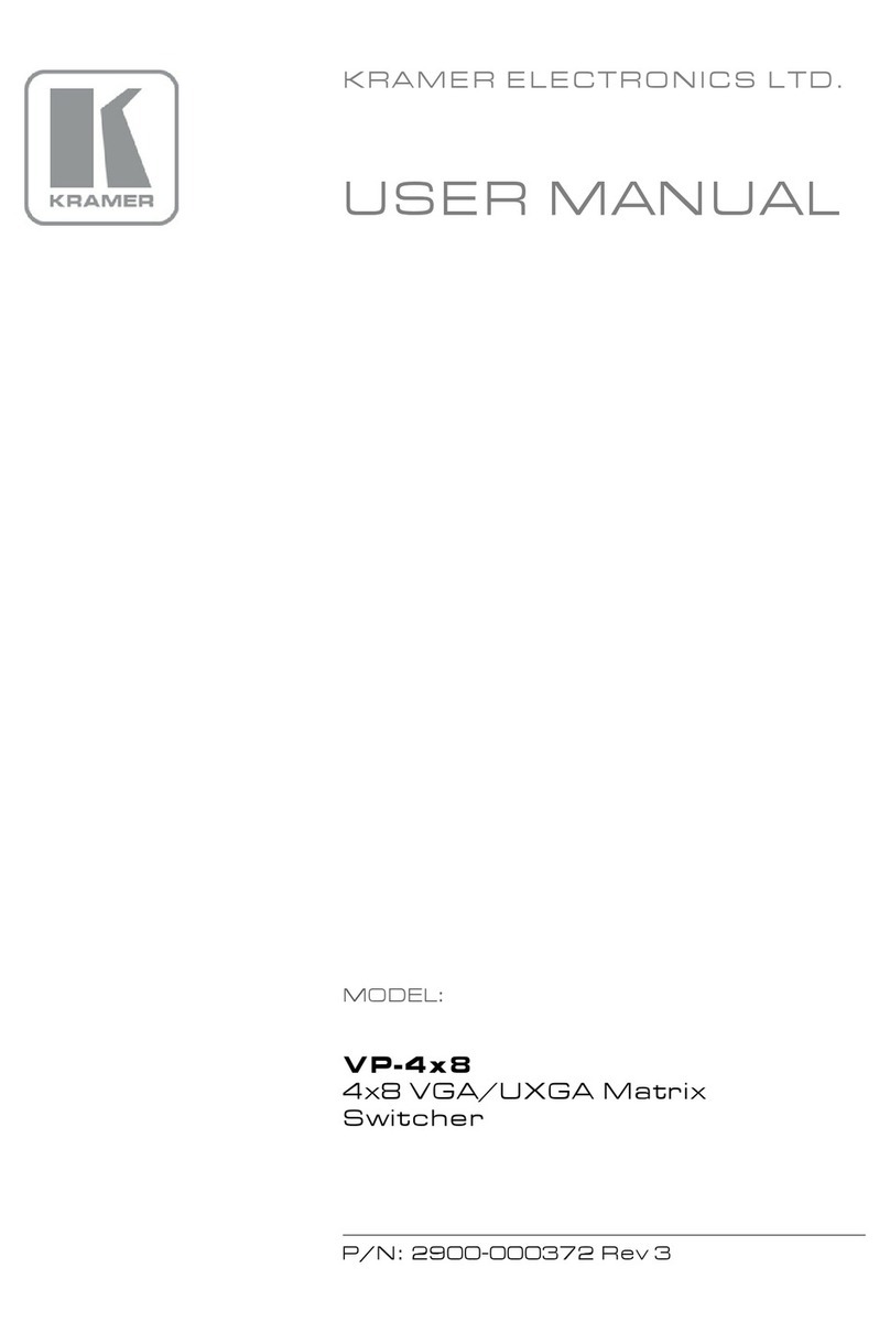 Kramer VP-4x8 User manual