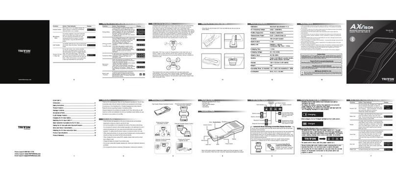 Tritton AX Visor TRI-BC200 operating instructions