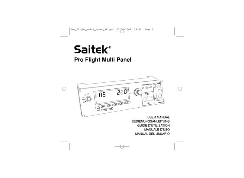 Saitek Pro Flight Switch Panel user manual