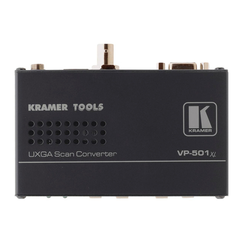 Kramer VP-501x1 User manual