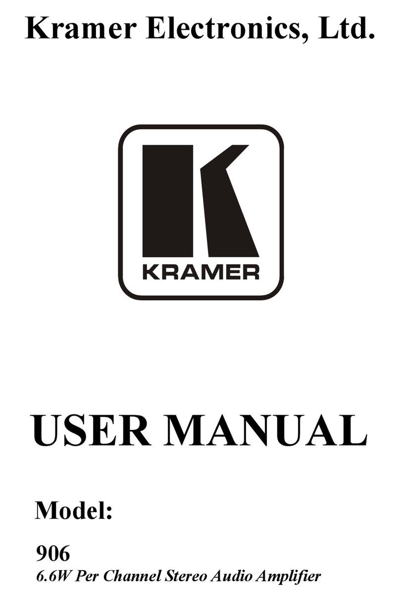 Kramer 906 User manual