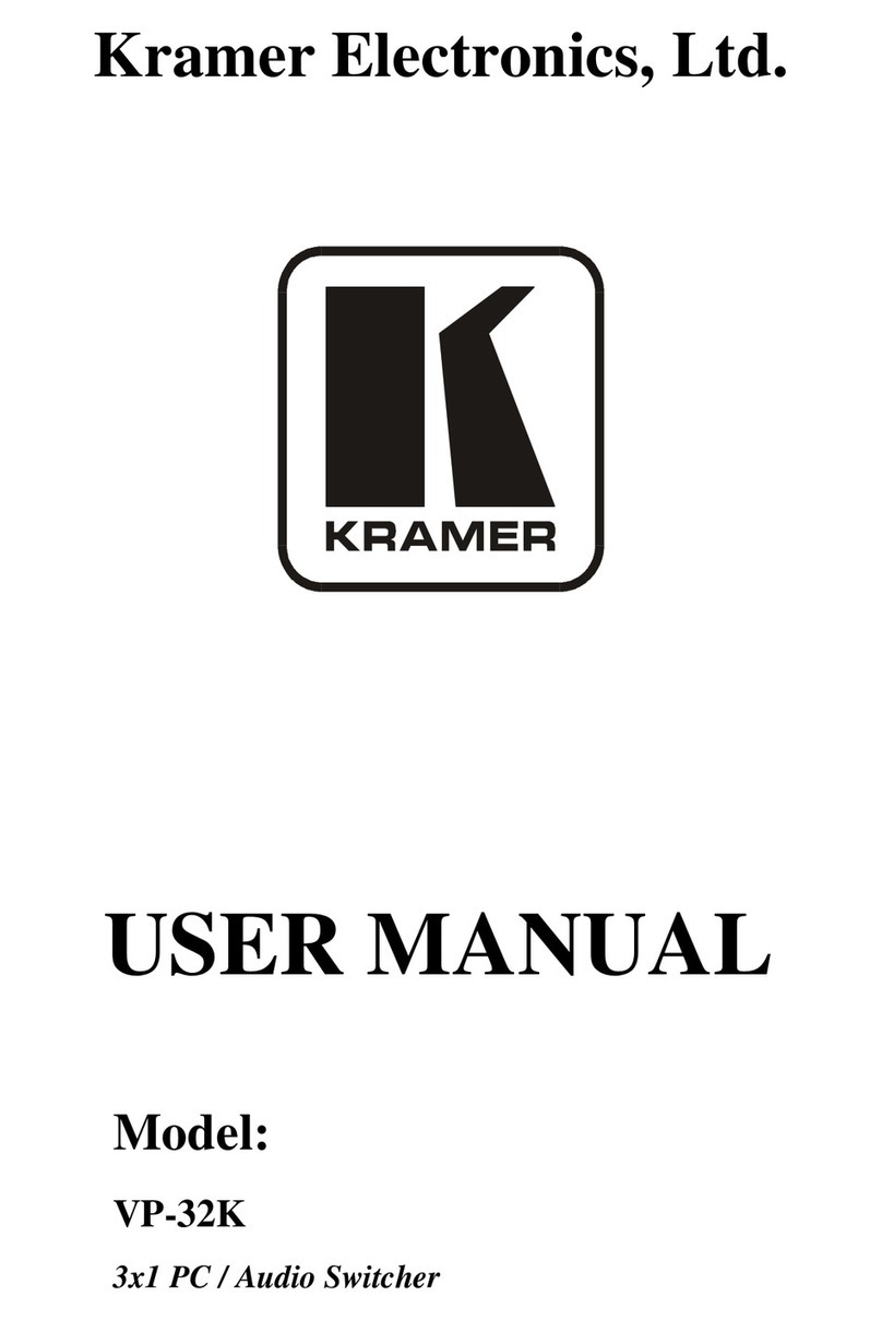 Kramer VP-32K user manual