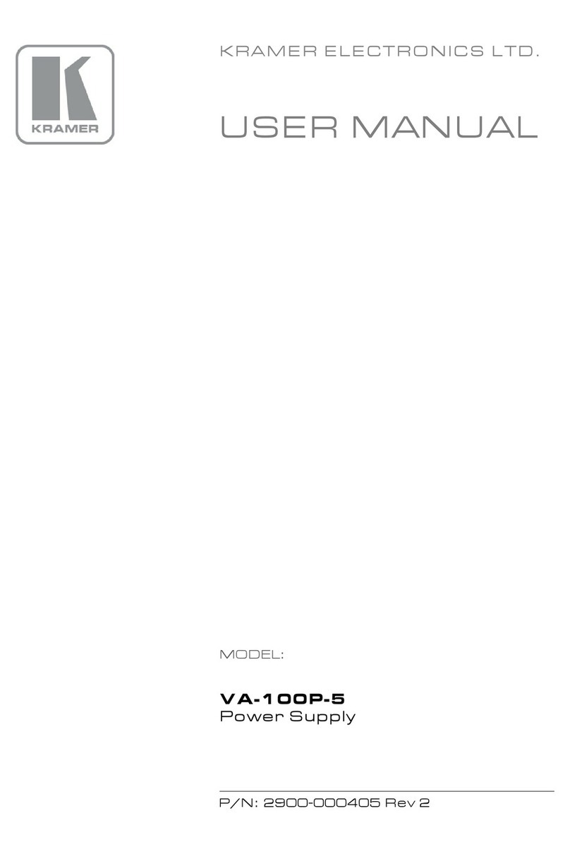 Kramer VA-100P-5 User manual