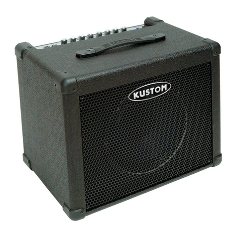 Kustom KMA35X DFX owner's manual