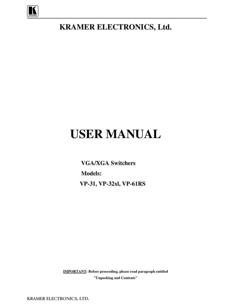 Kramer VP-32x1 user manual